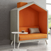 House Two Seater Acoustic Privacy High Back Fabric Lounge Sofa Booth - Gavisco Office Furniture